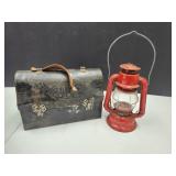Vintage Lunch Box & Dietz Lantern