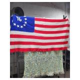 NICE American Flag Afghan & Throw