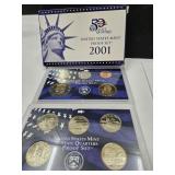 2001 US Mint Proof State Quarters Coin Set