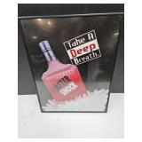 After Shock Vodka Adv. Sign 12.5" x 16"