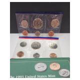 1993 UNC US Mint Proof Coin Set P&D