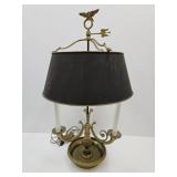 Antique Brass Lamp Very Heavy, Eagle Finial 29"h