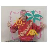 VTG ATA Sign American Trans  Airline 33 x 30"