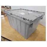 Grey Scissor Lid Tote