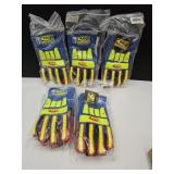 5 NEW Water Barrier  XL Ringers Gloves