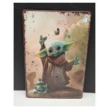 Yoda Metal Sign 8 x 12"