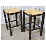 2 Modern Bar Stools Seat 24" H