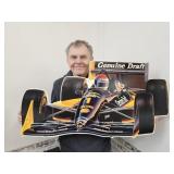 Metal GENUINE DRAFT Beer Sign INDY CAR 38 X20"