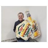 Metal MILLER  Genuine Draft Beer Sign  27 x32"