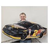 MILLER  Metal Beer Racing Sign 46 x 21"