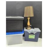 File Boxes & Desk Lamp