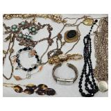 Vintage Costume Jewelry Cameo, Bracelets +