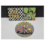 New Rat Fink Metal Sign & Plate
