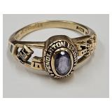 10k Gold Class Ring See WT With Stone SZ 6