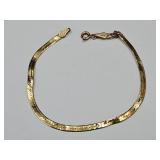 14k Gold Bracelet with Kinks See Weight