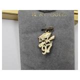 14k Gold  High School Pendant SEE WT