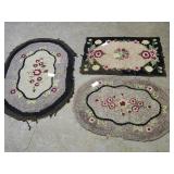 3 Antique Handmade Rugs See Sizes