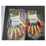 2 Pair R Flex Cut Resistant Ringers Gloves Sz S