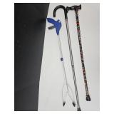 Grabber & 2 Walking Canes