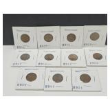 11 Wheat Pennies Coins