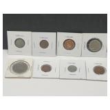 Lot of 8 Foreign Coins SEE PICS