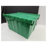 Green Scissor Lid Storage Tote