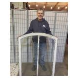 2 Pane  Primitive Arched Window  36.5 x 47.5"h