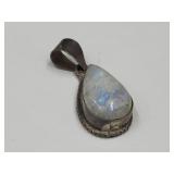 925 Charm w/White Stone