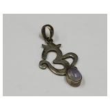 925 Silver Charm w/White Stone