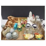 Vintage Lot of Shakers Monkeys, Parrots+