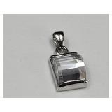 925 Silver Charm w/Clear Stone