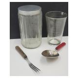 Sellers Coffee Jar? 16oz. Glass Measure+