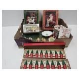 NOS Vintage Christmas Shakers, Nativity, Tins +