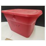 18 Gallon Red Storage Tote