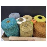 Large Lot of Yarn, String on Spools, SEE SIZES
