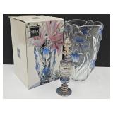 Mikasa Bluebells  Vase w Box & Perfume Art Glass