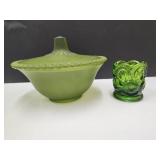 Westmoreland Satin Candy Dish & Smith ToothPicker