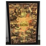 Miller NASCAR Light Up Working Sign 22 x 32"