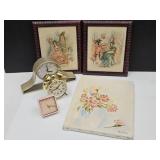 Ra Davis Signed Art 11"w, Alarm Clocks, Wall Deco+