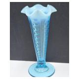 Dugan Glass Concave Vase 7" H
