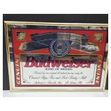 BUDWEISER Mirror Beer Sign 25 x18"