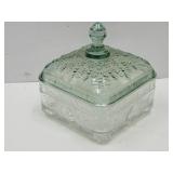Tiara Indiana GLass Covered Honey Dish