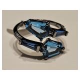 Sterling Silver Over Jewelers Bronze LC Topaz Ring