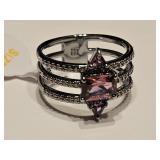 Sterling Silver Over Jewelers Bronze Pink