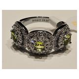 Sterling Silver Over Jewelers Bronze Peridot Ring7
