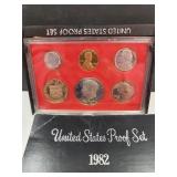 1982 UNC US Mint Proof Coin Set