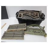 Lionel Train Track 3 Rails, 29 Straight, 9 Curve +