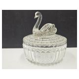 VTG Jeanette  Swan Powder Jar
