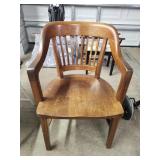 Nice  Oak Wood Office Chair