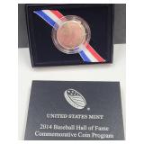 2014 BAsebalkl Hall of Fame Commerative Coin